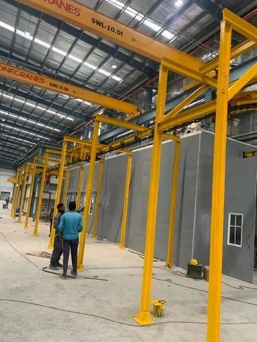 I Beam Conveyorised Powder Coating Plant