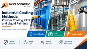 Read more about the article Industrial Coating Methods: Powder Coating, CED and Liquid Painting